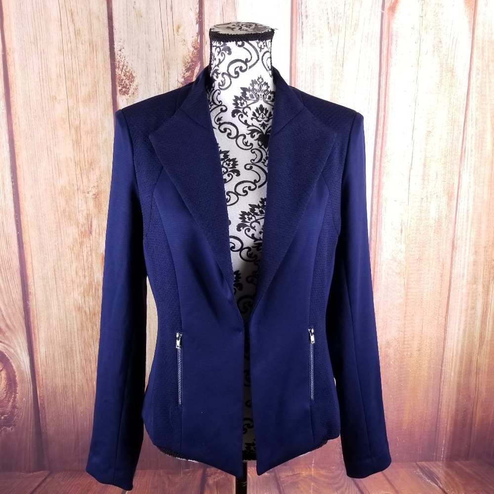 Kate Rosy Navy Open Blazer B109